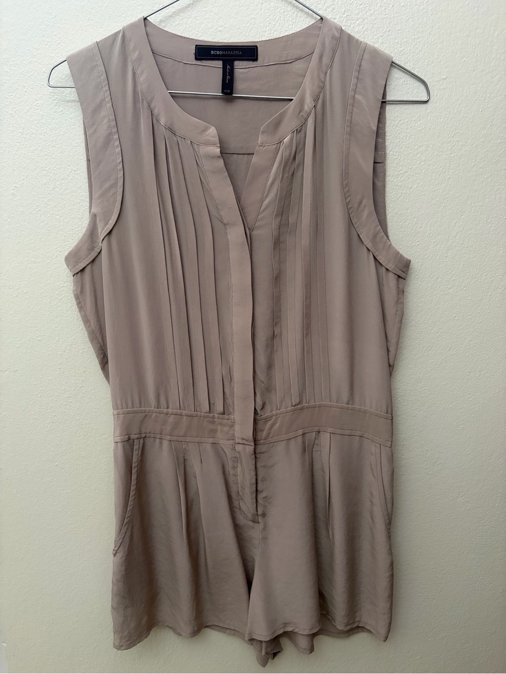 BCBG MAXAZRIA 100% Silk Romper XXS